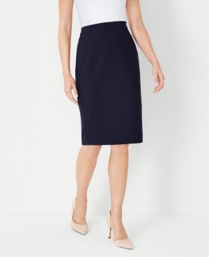 The Petite Seamed Pencil Skirt in Seasonless Stretch