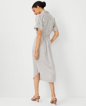 Petite Geo Midi Shift Dress