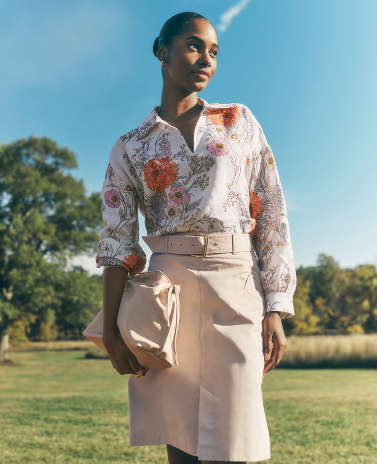 Belted Utility Skirt