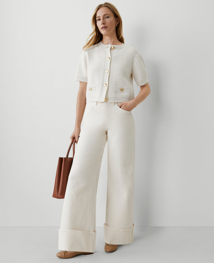 The Petite Cuffed Palazzo Jean