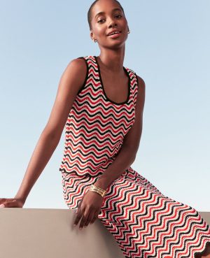 Striped Crochet Sweater Shell