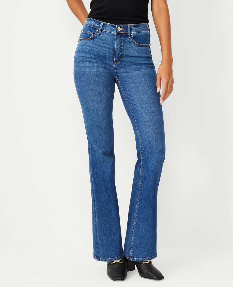 The Tall Boot Jean in Bright Mid Indigo Wash