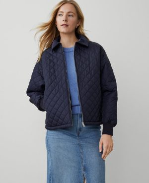 Weekend Collection Quilted Bomber Jacket