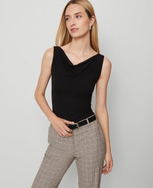 Draped Cowl Neck Top