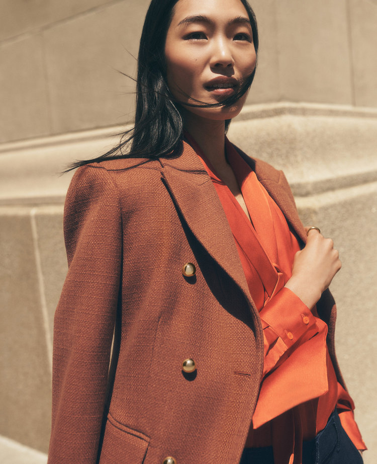 Fitted Long Double Breasted Coat