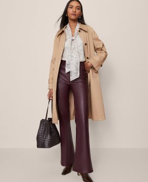 The Faux Leather Flare Pant