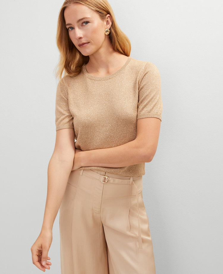 Metallic Sweater Tee