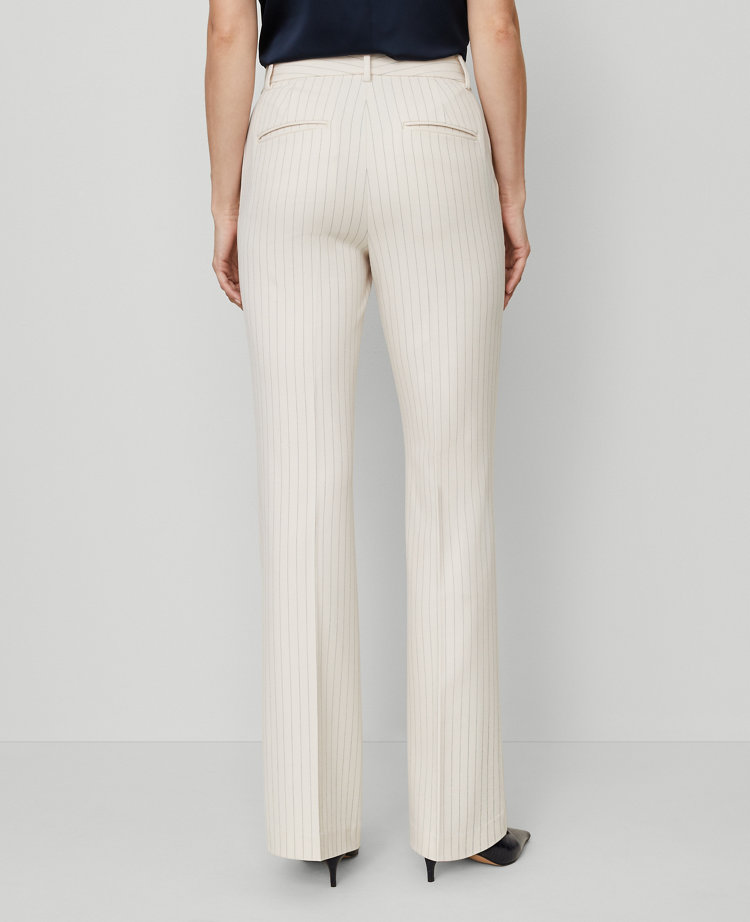 The Petite Flare Trouser in Pinstripe