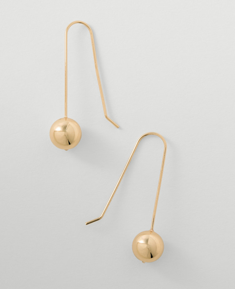 Metal Ball Drop Earrings