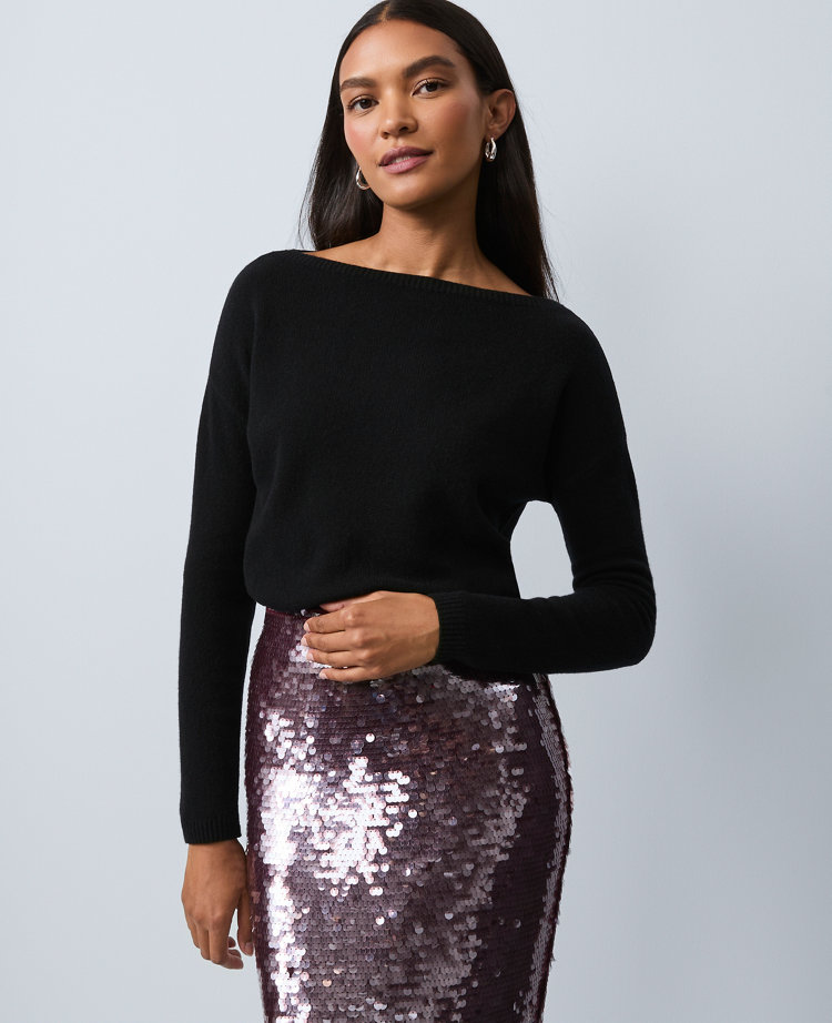 Cashmere Off-The-Shoulder Sweater