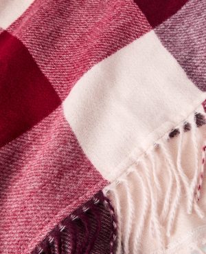 Oversized Plaid Triangle  Scarf