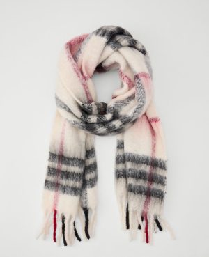 Weekend Collection Plaid Fringe Scarf