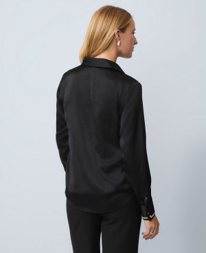 Petite Embellished Cuff Essential Shirt