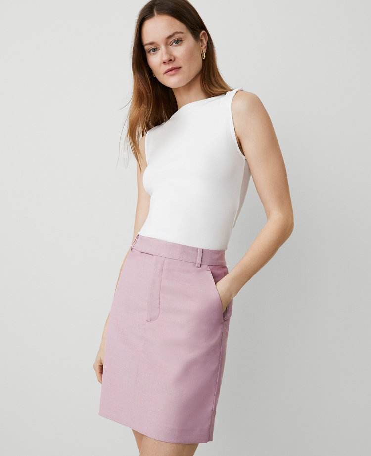 The Petite Trouser Mini Pocket Skirt