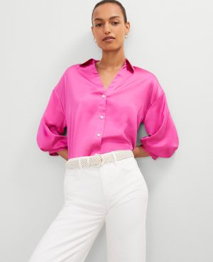 Petite Blouson Sleeve Shirt