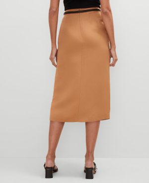Petite Belted Wrap Skirt