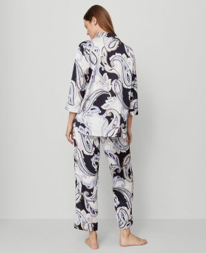 Paisley Silk Pajama Set