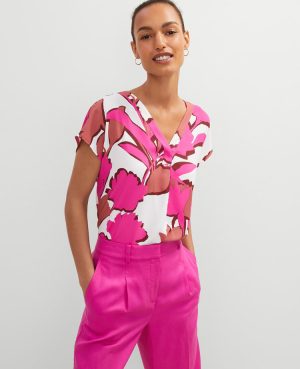 Floral Mixed Media Top