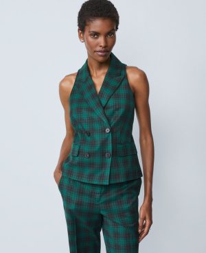 The Double Breasted Vest in Plaid