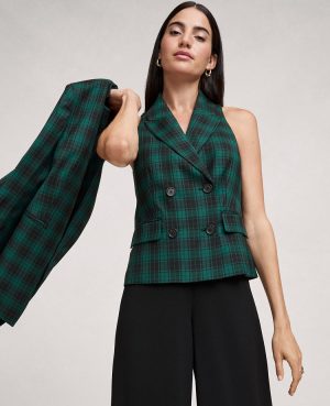 The Double Breasted Vest in Plaid