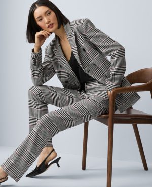 The Petite Sophia Pant in Plaid