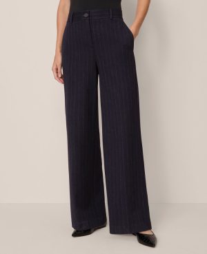 The Perfect Wide Leg Pant in Pinstripe