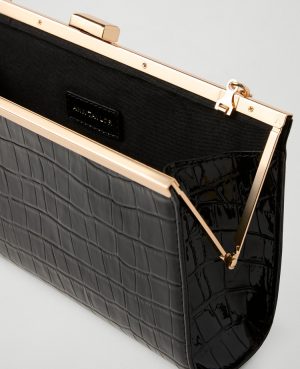 Croco Rectangle Clutch