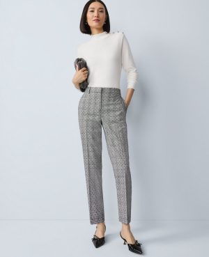 The Petite Eva Ankle Pant in Plaid