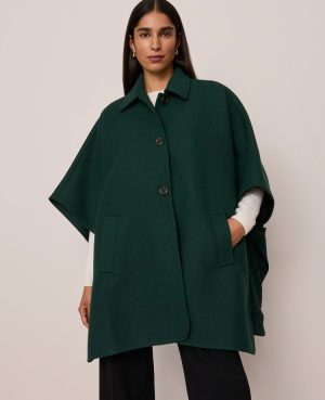 Buttoned Trench Cape