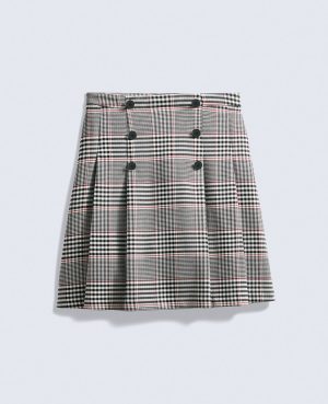 Plaid Pleated Skirt