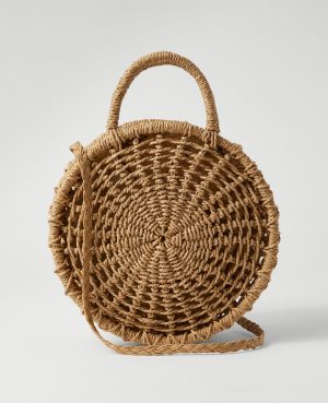 Weekend Collection Raffia Crossbody Bag