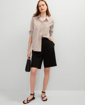 Petite Striped Relaxed Perfect Shirt