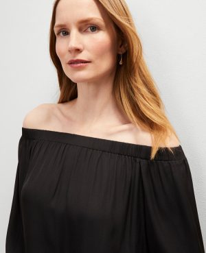 Petite Gathered Off The Shoulder Top