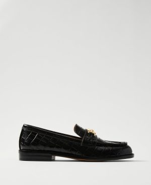 Weekend Collection Horsebit Croco Loafers