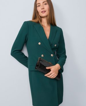 Double Breasted Blazer Dress