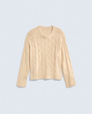 Cable Crew Neck Sweater