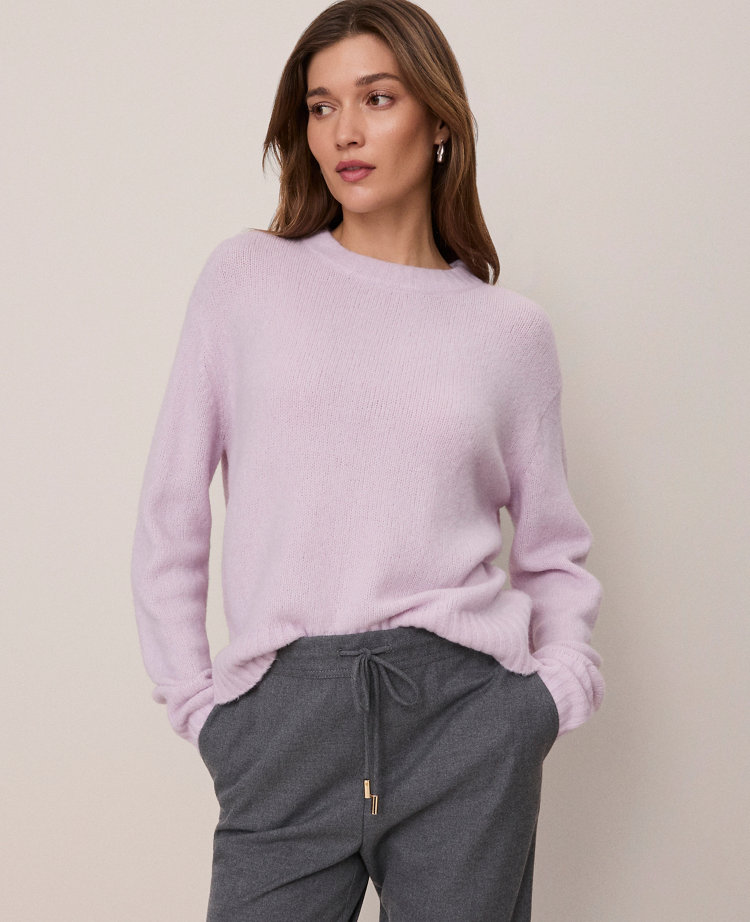 Petite Weekend Collection Cozy Crew Neck Sweater