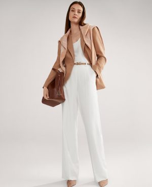 The Side Button Wide-Leg Pant