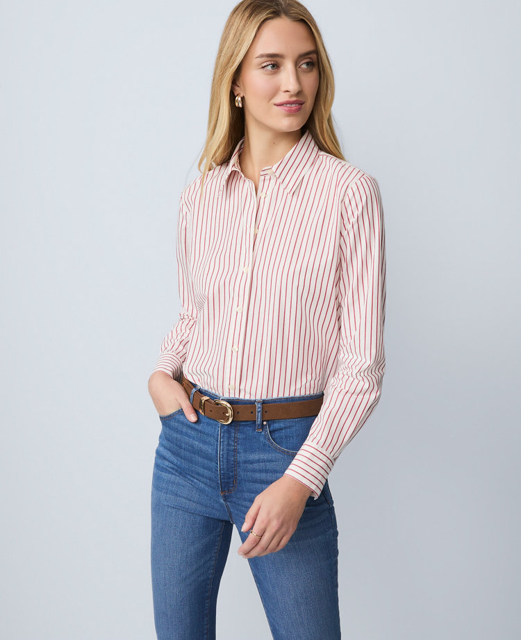Weekend Collection Striped Relaxed Perfect Shirt