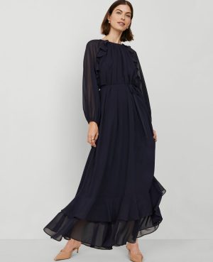 Chiffon Swing Maxi Dress
