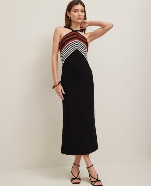 Crochet Halter Sweater Dress