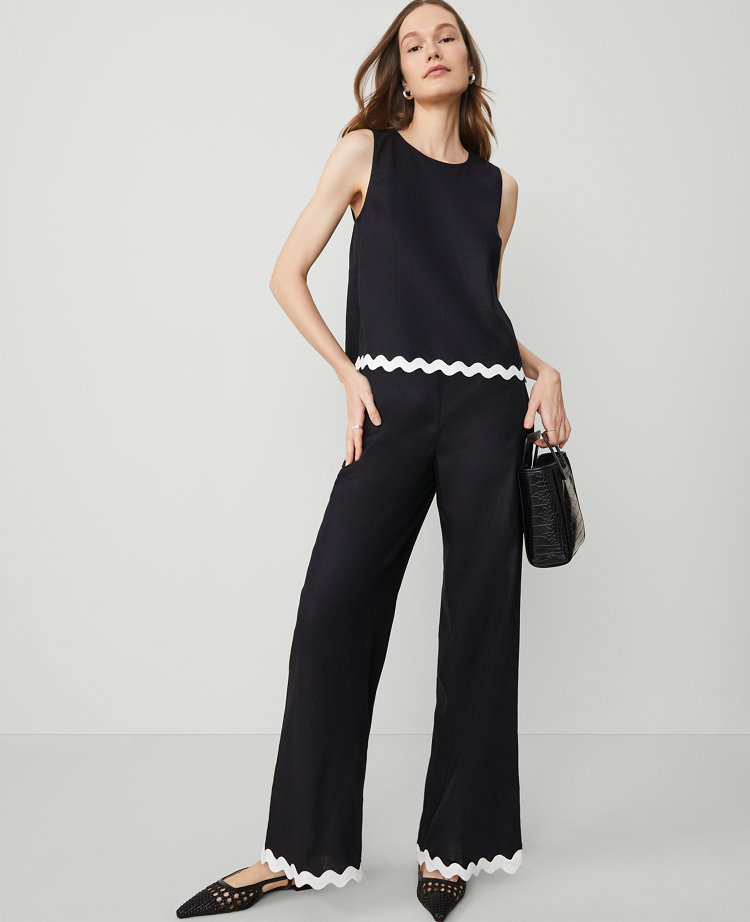 The Wide-Leg Pant in Linen Blend