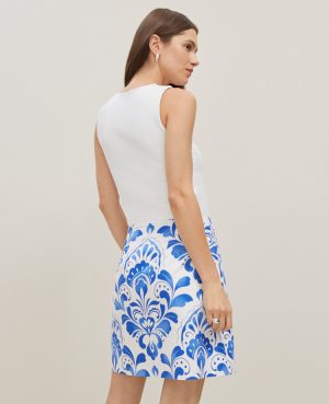 Petite Tiled A-Line Skirt