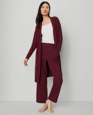 Ribbed Wide-Leg Lounge Pants