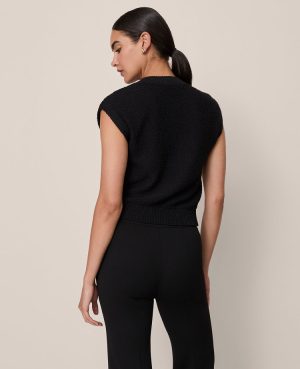 Petite Boucl&eacute; Sweater Vest