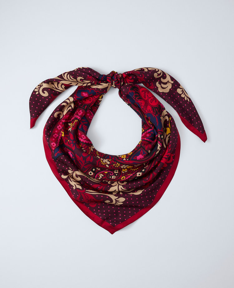 Paisley Oversized Silk Scarf