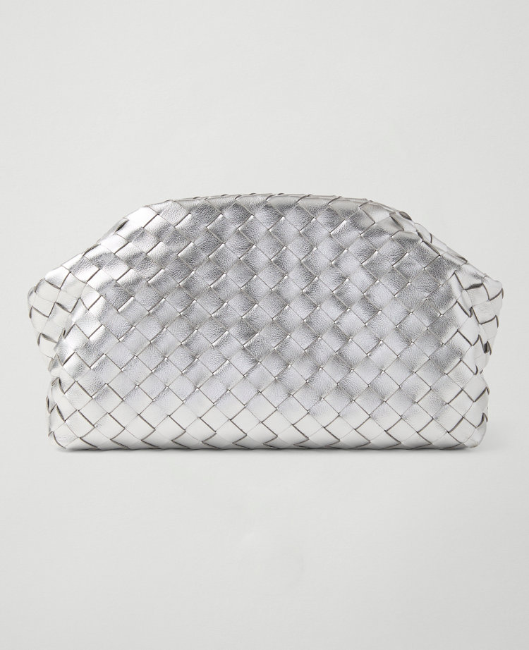 Woven Metallic Clutch