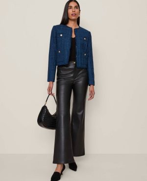 The Faux Leather Flare Pant
