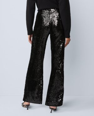 The Petite Perfect Wide-Leg Pant in Sequin