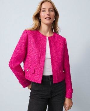 Petite Tweed Cropped Jacket